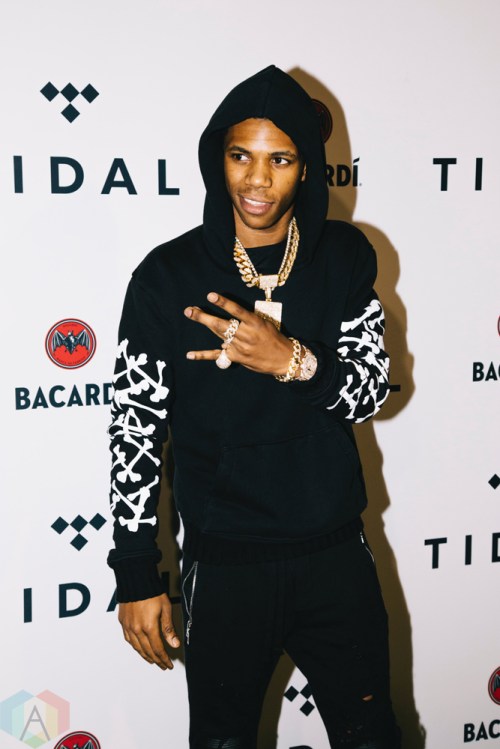 NEW YORK, NY - OCTOBER 17: A Boogie Wit A Hoodie attends the TIDAL X: Brooklyn red carpet at Barclays Center in Brooklyn, New York on October 17, 2017. (Photo: Stephan Ordonez/Aesthetic Magazine)