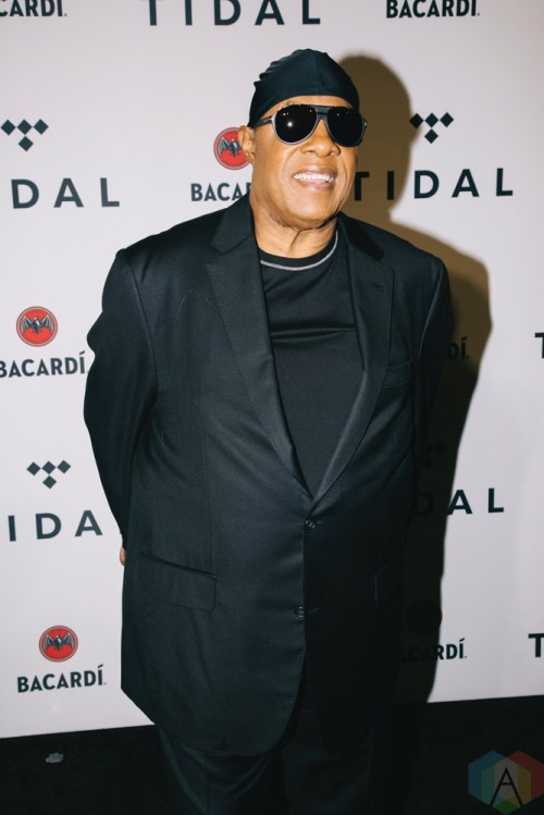 NEW YORK, NY - OCTOBER 17: Stevie Wonder attends the TIDAL X: Brooklyn red carpet at Barclays Center in Brooklyn, New York on October 17, 2017. (Photo: Stephan Ordonez/Aesthetic Magazine)