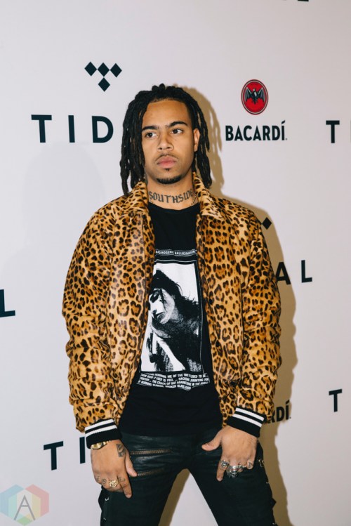 NEW YORK, NY - OCTOBER 17: Vic Mensa attends the TIDAL X: Brooklyn red carpet at Barclays Center in Brooklyn, New York on October 17, 2017. (Photo: Stephan Ordonez/Aesthetic Magazine)