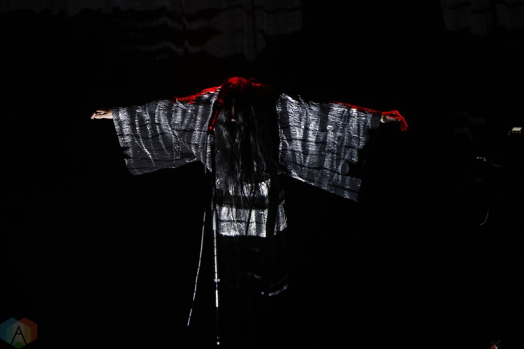 Zola Jesus performs at Longboat Hall in Toronto on October 6, 2017. (Photo: Eric Fefferman/Aesthetic Magazine)