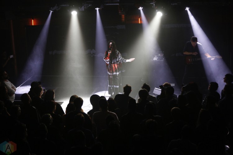 Zola Jesus performs at Longboat Hall in Toronto on October 6, 2017. (Photo: Eric Fefferman/Aesthetic Magazine)