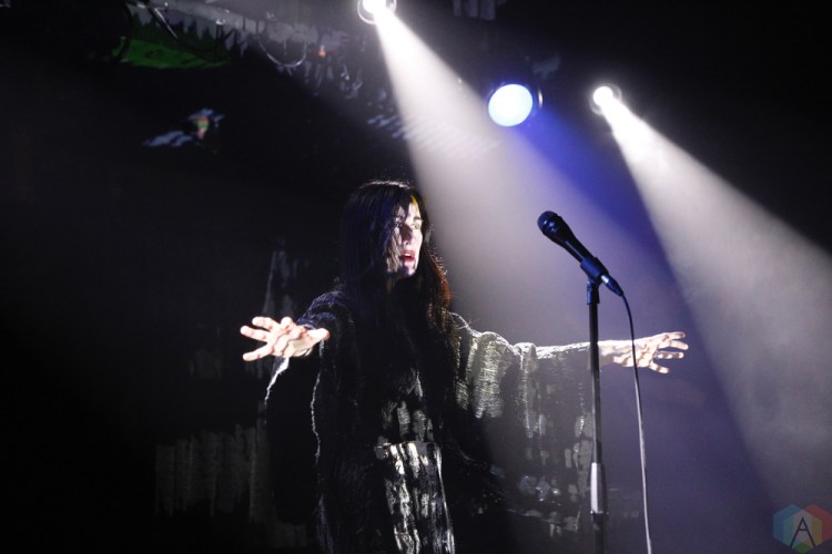 Zola Jesus performs at Longboat Hall in Toronto on October 6, 2017. (Photo: Eric Fefferman/Aesthetic Magazine)