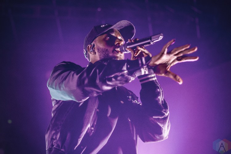 TORONTO, ON - NOVEMBER 14: 6lack performs at Rebel in Toronto on November 14, 2017. (Photo: Anton Mak/Aesthetic Magazine)