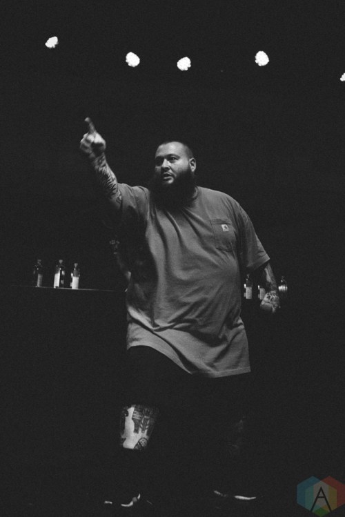 TORONTO, ON - NOVEMBER 19: Action Bronson performs at Rebel in Toronto on November 19, 2017. (Photo: Stephan Ordonez/Aesthetic Magazine)
