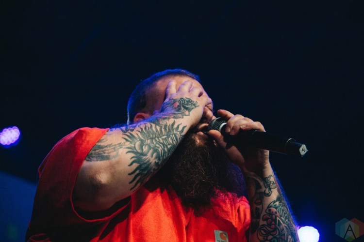 TORONTO, ON - NOVEMBER 19: Action Bronson performs at Rebel in Toronto on November 19, 2017. (Photo: Stephan Ordonez/Aesthetic Magazine)