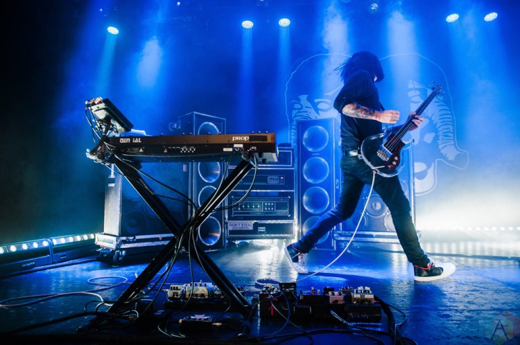 VANCOUVER, BC - NOVEMBER 21: Death From Above performs at Commodore Ballroom in Vancouver on November 21, 2017. (Photo: Tim Nguyen/Aesthetic Magazine)