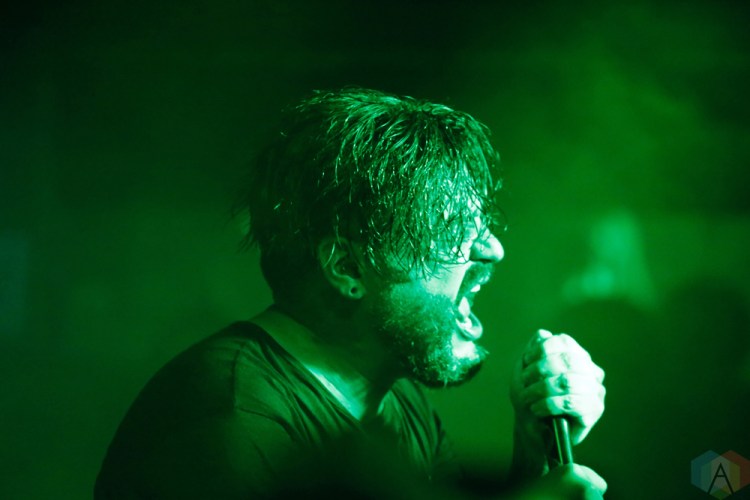 PORTLAND, OR - NOVEMBER 11: Suicide Silence performs at Analog Theater in Portland on November 11, 2017. (Photo: Krystyn Bristol/Aesthetic Magazine)