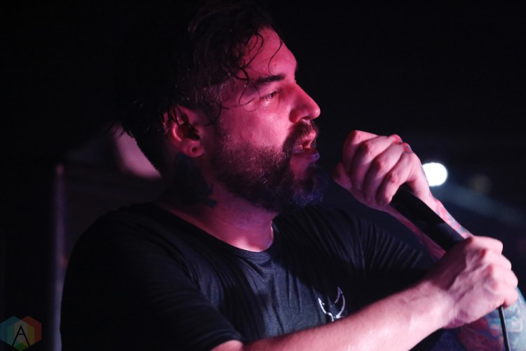 PORTLAND, OR - NOVEMBER 11: Suicide Silence performs at Analog Theater in Portland on November 11, 2017. (Photo: Krystyn Bristol/Aesthetic Magazine)