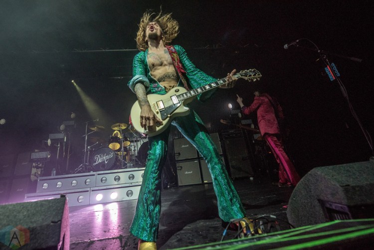MANCHESTER, UK - NOVEMBER 24: The Darkness performs at Manchester Academy in Manchester, UK on November 24, 2017. (Photo: Sabrina Ramdoyal/Aesthetic Magazine)