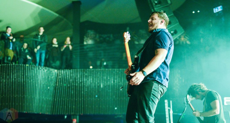 TORONTO, ON - NOVEMBER 29: Thrice performs at Rebel in Toronto on November 29, 2017. (Photo: Joanna Glezakos/Aesthetic Magazine)