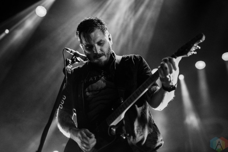 TORONTO, ON - NOVEMBER 29: Thrice performs at Rebel in Toronto on November 29, 2017. (Photo: Joanna Glezakos/Aesthetic Magazine)