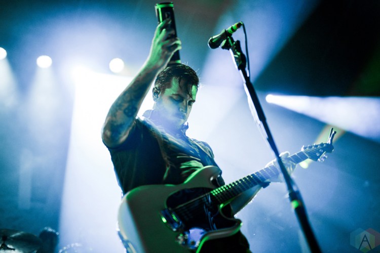 TORONTO, ON - NOVEMBER 29: Thrice performs at Rebel in Toronto on November 29, 2017. (Photo: Joanna Glezakos/Aesthetic Magazine)