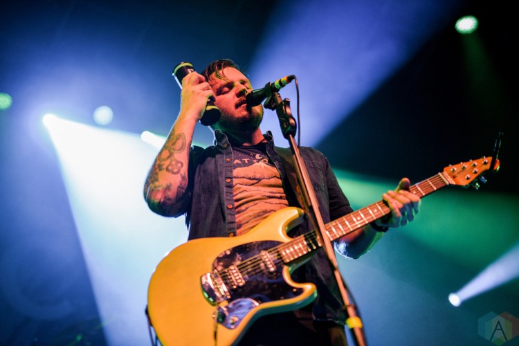 TORONTO, ON - NOVEMBER 29: Thrice performs at Rebel in Toronto on November 29, 2017. (Photo: Joanna Glezakos/Aesthetic Magazine)