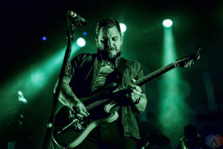 TORONTO, ON - NOVEMBER 29: Thrice performs at Rebel in Toronto on November 29, 2017. (Photo: Joanna Glezakos/Aesthetic Magazine)