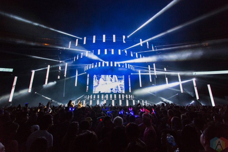 VANCOUVER, BC - Alan Walker performs at BC Place in Vancouver during the Contact Winter Music Festival on December 26, 2017. (Photo: Ryan Deasley/Aesthetic Magazine)