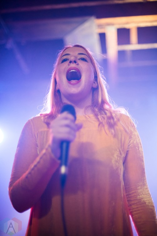 TORONTO, ON - DECEMBER 14: Austra performs at Velvet Underground in Toronto on December 14, 2017. (Photo: Jaime Espinoza/Aesthetic Magazine)