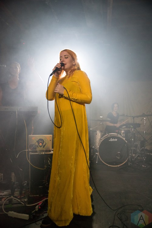 TORONTO, ON - DECEMBER 14: Austra performs at Velvet Underground in Toronto on December 14, 2017. (Photo: Jaime Espinoza/Aesthetic Magazine)