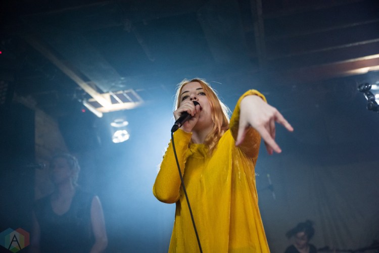 TORONTO, ON - DECEMBER 14: Austra performs at Velvet Underground in Toronto on December 14, 2017. (Photo: Jaime Espinoza/Aesthetic Magazine)