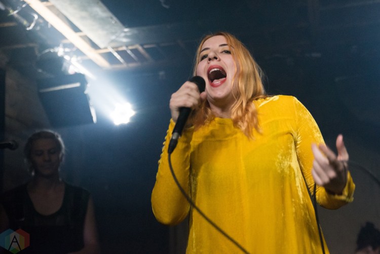 TORONTO, ON - DECEMBER 14: Austra performs at Velvet Underground in Toronto on December 14, 2017. (Photo: Jaime Espinoza/Aesthetic Magazine)