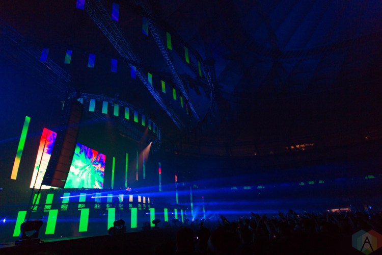 VANCOUVER, BC – Cash Cash performs at BC Place in Vancouver during Contact Winter Music Festival on December 27, 2017. (Photo: Ryan Deasley/Aesthetic Magazine)