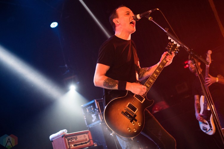 TORONTO, ON - DECEMBER 7: The Flatliners perform at The Opera House in Toronto on December 7, 2017. (Photo: Morgan Harris/Aesthetic Magazine)