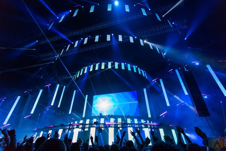VANCOUVER, BC - Marshmello performs at BC Place in Vancouver during the Contact Winter Music Festival on December 26, 2017. (Photo: Ryan Deasley/Aesthetic Magazine)