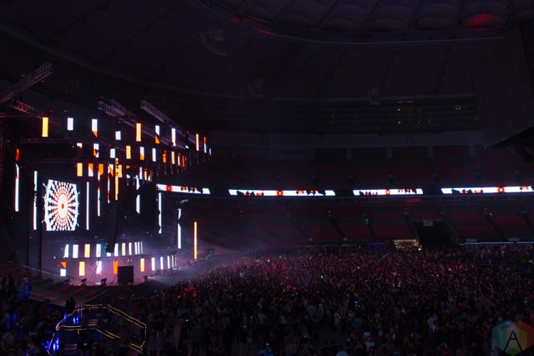 VANCOUVER, BC - Rezz performs at BC Place in Vancouver during the Contact Winter Music Festival on December 26, 2017. (Photo: Ryan Deasley/Aesthetic Magazine)