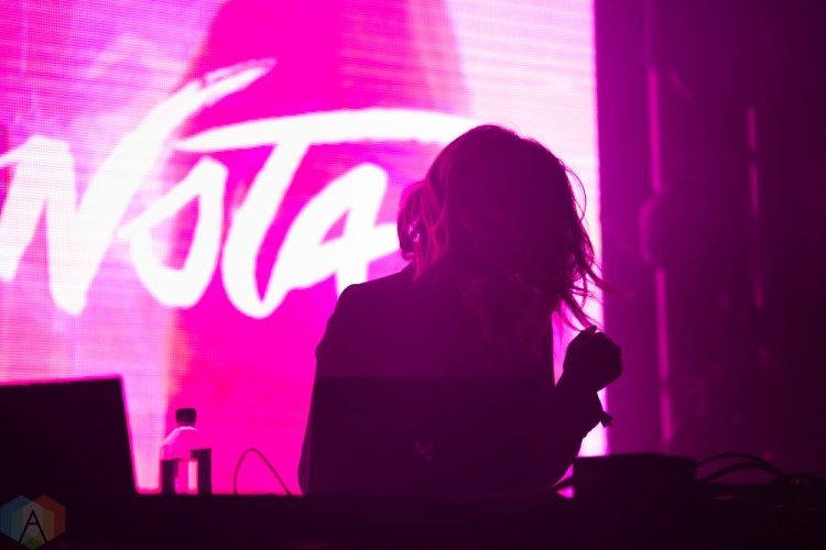 VANCOUVER, BC – Tokimonsta performs at BC Place in Vancouver during Contact Winter Music Festival on December 27, 2017. (Photo: Ryan Deasley/Aesthetic Magazine)