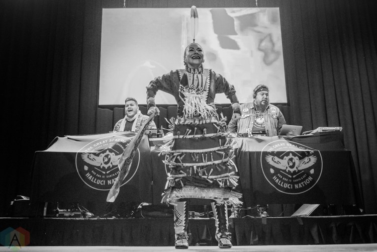 TORONTO, ON - JANUARY 19 - A Tribe Called Red performs at Danforth Music Hall in Toronto on January 19, 2018. (Photo: Joanna Glezakos/Aesthetic Magazine)