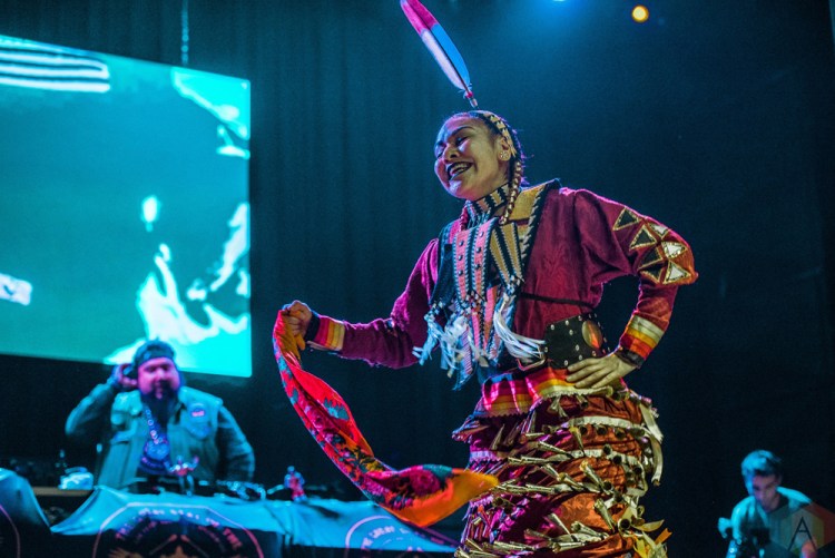 TORONTO, ON - JANUARY 19 - A Tribe Called Red performs at Danforth Music Hall in Toronto on January 19, 2018. (Photo: Joanna Glezakos/Aesthetic Magazine)