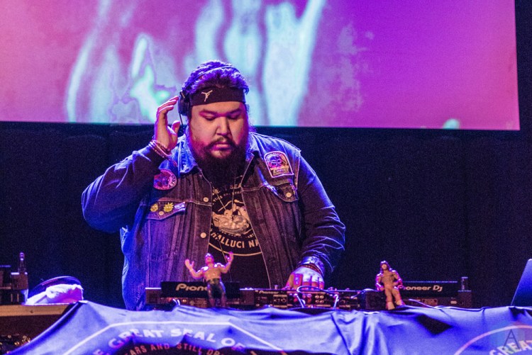 TORONTO, ON - JANUARY 19 - A Tribe Called Red performs at Danforth Music Hall in Toronto on January 19, 2018. (Photo: Joanna Glezakos/Aesthetic Magazine)