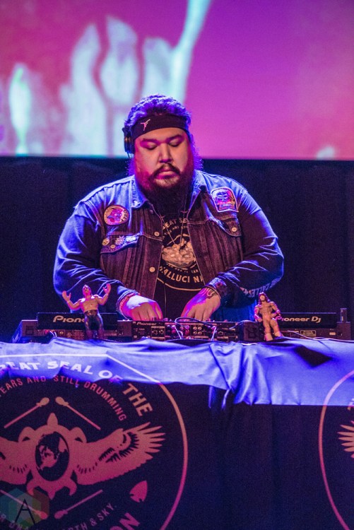 TORONTO, ON - JANUARY 19 - A Tribe Called Red performs at Danforth Music Hall in Toronto on January 19, 2018. (Photo: Joanna Glezakos/Aesthetic Magazine)