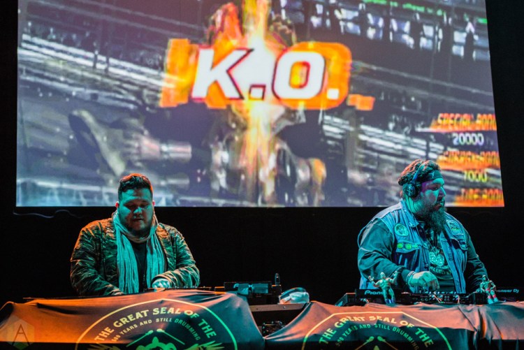 TORONTO, ON - JANUARY 19 - A Tribe Called Red performs at Danforth Music Hall in Toronto on January 19, 2018. (Photo: Joanna Glezakos/Aesthetic Magazine)