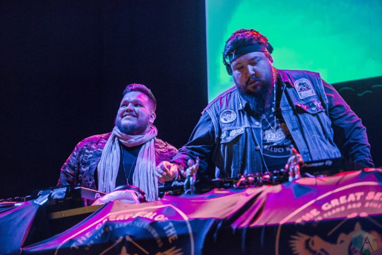 TORONTO, ON - JANUARY 19 - A Tribe Called Red performs at Danforth Music Hall in Toronto on January 19, 2018. (Photo: Joanna Glezakos/Aesthetic Magazine)