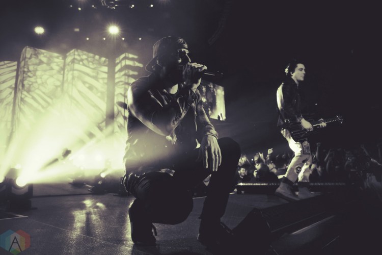 HAMILTON, ON - JANUARY 22: Avenged Sevenfold performs at FirstOntario Centre in Hamilton, Ontario on January 22, 2018. (Photo: Adam Harrison/Aesthetic Magazine)