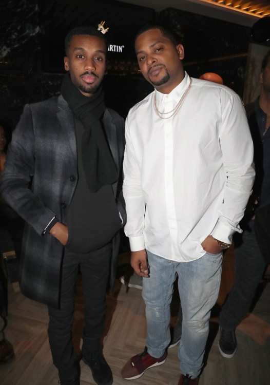 TORONTO, ON - JANUARY 9: Future the Prince (L) and Chubbs attend Dwyane Wade's birthday party at Pick 6ix in Toronto on January 9, 2018. (Photo: Johnny Nunez/Getty)
