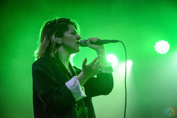 BROOKLYN, NY - JANUARY 23: Overcoats performs at Brooklyn Steel in Brooklyn, New York on January 23, 2018. (Photo: Alex Bear/Aesthetic Magazine)