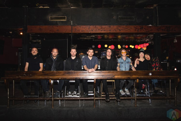 TORONTO, ON - JANUARY 27: San Fermin poses for a portrait backstage at Lee's Palace in Toronto on January 27, 2018. (Photo: Morgan Hotston/Aesthetic Magazine)