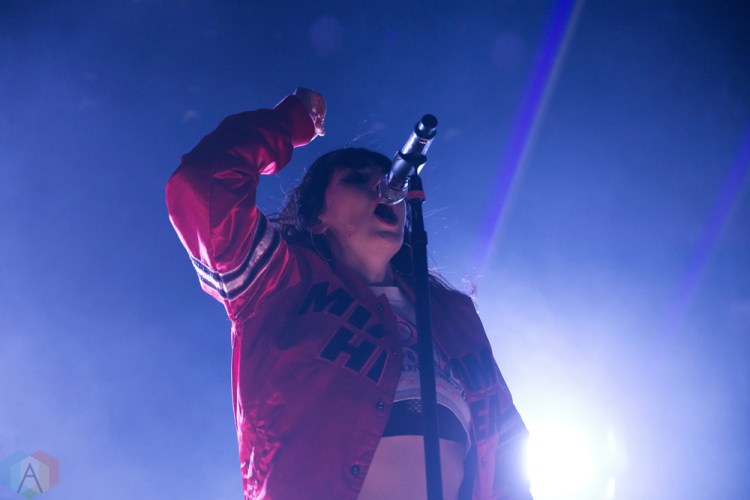 TORONTO, ON - JANUARY 28: Sleigh Bells performed at The Mod Club in Toronto on January 28, 2018. (Photo: Theo Rallis/Aesthetic Magazine)
