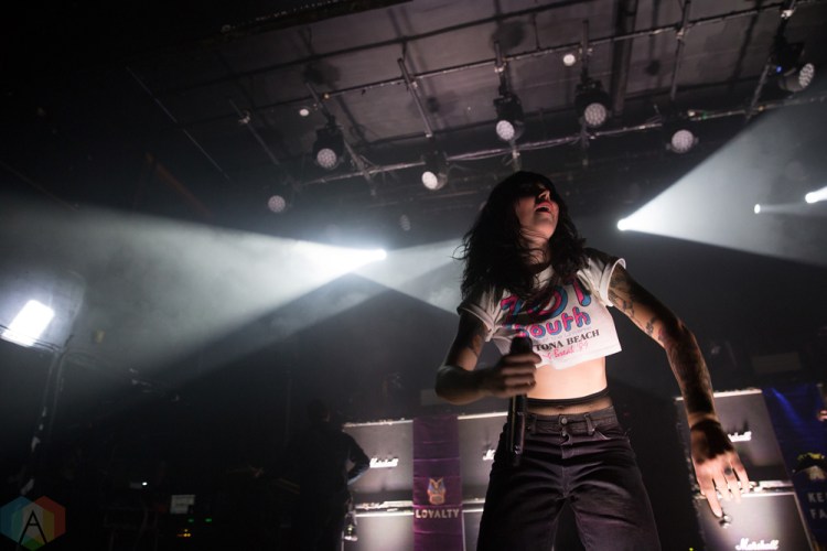 TORONTO, ON - JANUARY 28: Sleigh Bells performed at The Mod Club in Toronto on January 28, 2018. (Photo: Theo Rallis/Aesthetic Magazine)