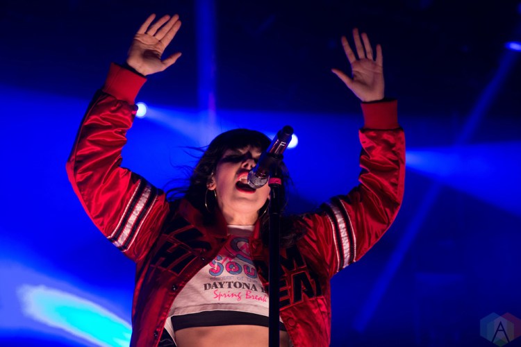 TORONTO, ON - JANUARY 28: Sleigh Bells performed at The Mod Club in Toronto on January 28, 2018. (Photo: Theo Rallis/Aesthetic Magazine)