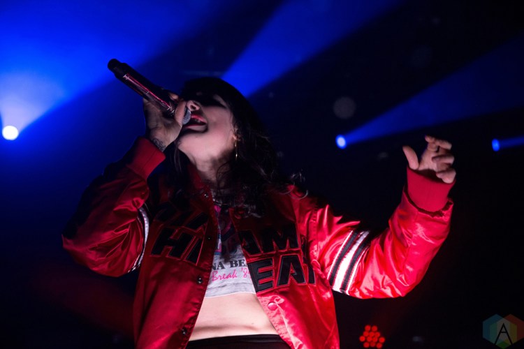 TORONTO, ON - JANUARY 28: Sleigh Bells performed at The Mod Club in Toronto on January 28, 2018. (Photo: Theo Rallis/Aesthetic Magazine)