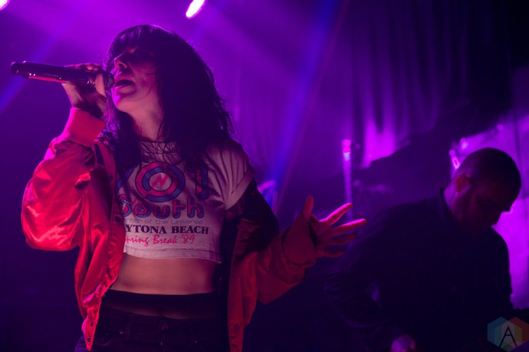 TORONTO, ON - JANUARY 28: Sleigh Bells performed at The Mod Club in Toronto on January 28, 2018. (Photo: Theo Rallis/Aesthetic Magazine)