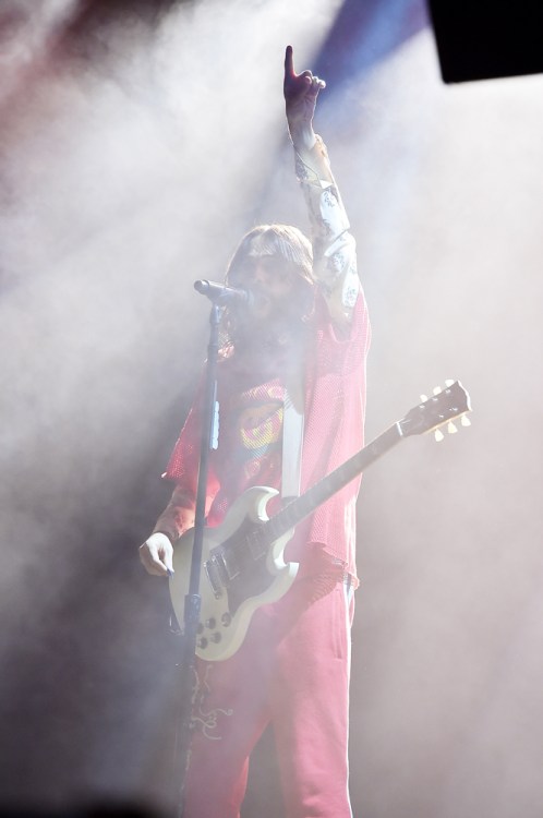 NEW YORK, NY - JANUARY 24: Jared Leto of Thirty Seconds to Mars performs at Irving Plaza in New York City on January 24, 2018. (Photo: Theo Wargo/Getty)