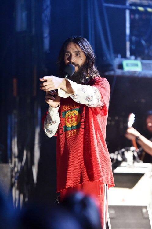 NEW YORK, NY - JANUARY 24: Jared Leto of Thirty Seconds to Mars performs at Irving Plaza in New York City on January 24, 2018. (Photo: Theo Wargo/Getty)