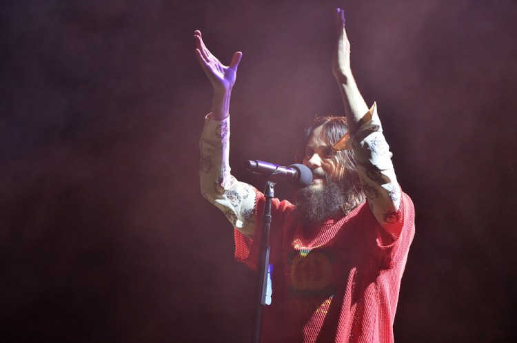NEW YORK, NY - JANUARY 24: Jared Leto of Thirty Seconds to Mars performs at Irving Plaza in New York City on January 24, 2018. (Photo: Theo Wargo/Getty)