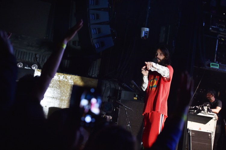 NEW YORK, NY - JANUARY 24: Jared Leto of Thirty Seconds to Mars performs at Irving Plaza in New York City on January 24, 2018. (Photo: Theo Wargo/Getty)