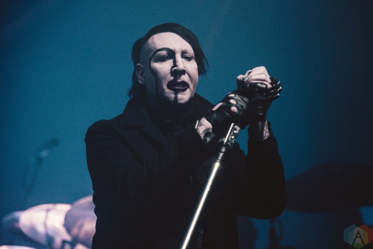 TORONTO, ON - FEBRUARY 11: Marilyn Manson performs at Rebel in Toronto on February 11, 2018. (Photo: Joanna Glezakos/Aesthetic Magazine)