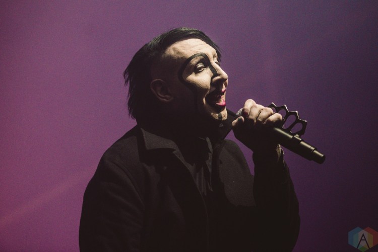 TORONTO, ON - FEBRUARY 11: Marilyn Manson performs at Rebel in Toronto on February 11, 2018. (Photo: Joanna Glezakos/Aesthetic Magazine)