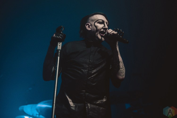 TORONTO, ON - FEBRUARY 11: Marilyn Manson performs at Rebel in Toronto on February 11, 2018. (Photo: Joanna Glezakos/Aesthetic Magazine)